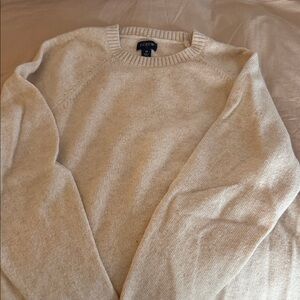 J. Crew Men's Beige Crewneck Sweater
